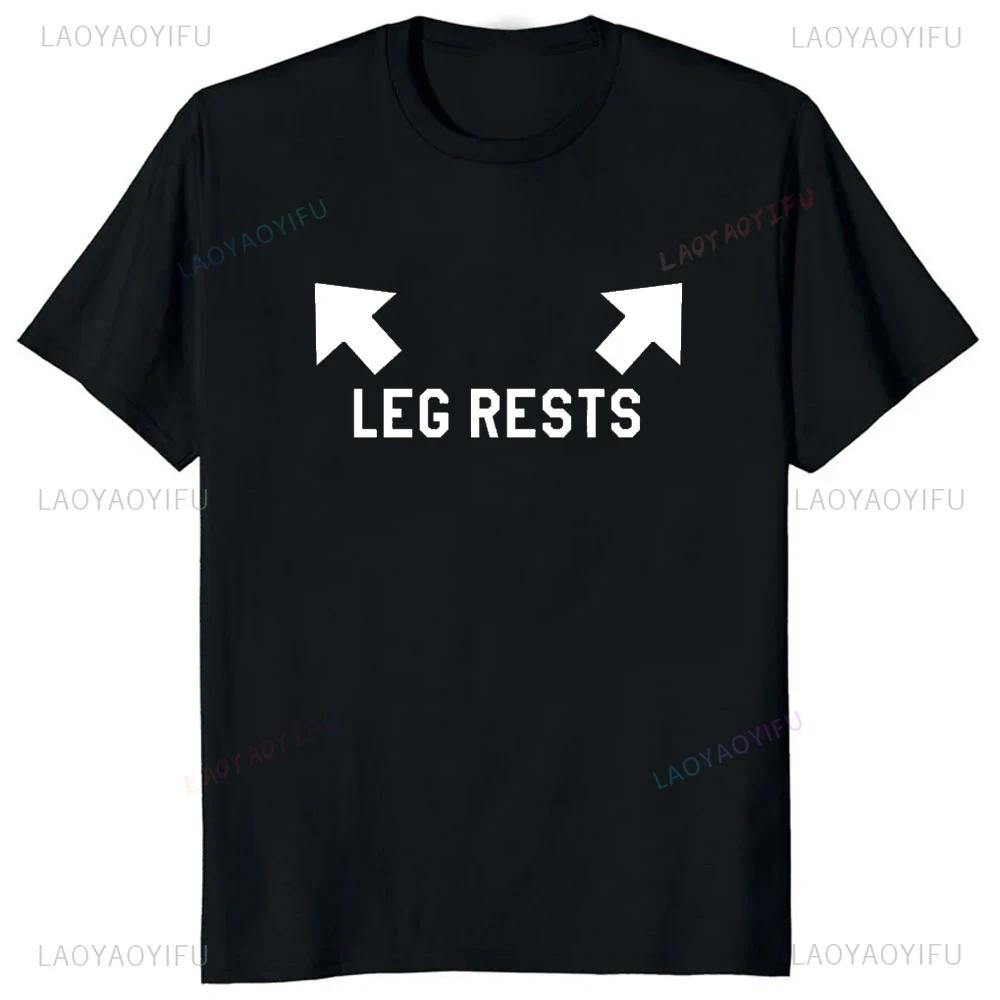 Humor Printed Leg Rests Dad Joke Adult Tshirt Hip Hop Casual Fashion Loose Streetwear Unisex Tshirt Hot Sale Fathers Day Gift Tees