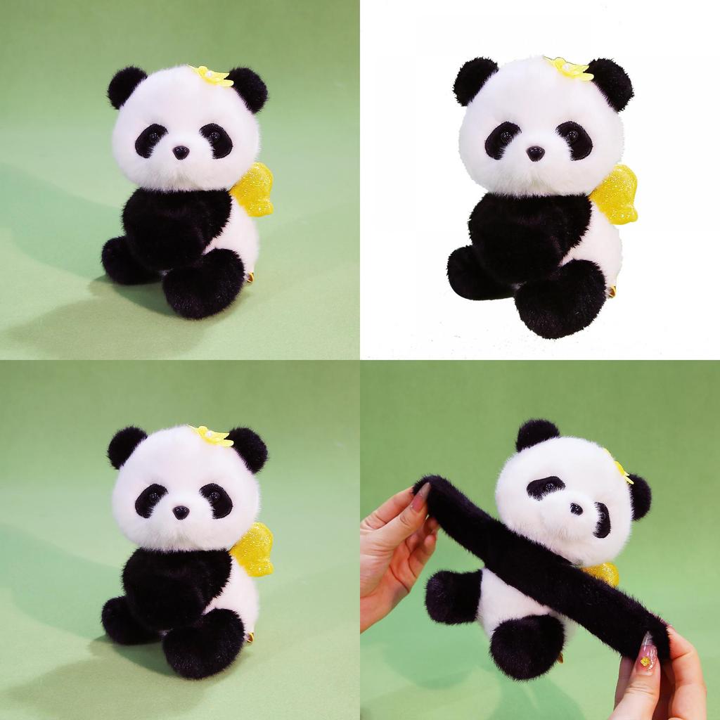 Plush Panda Toy With Soft Polyester Filling For Kids Birthday Gift