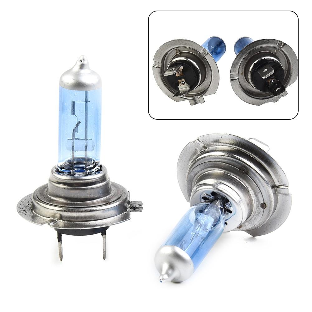 Halogen Headlights Super Bright Replacement Parts Set Auto 2Pcs White Xenon