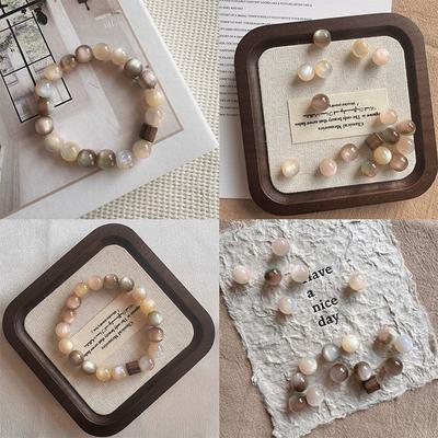 Pulsera de Moda para Mujer Hechizo de Amor Manifestando Pulsera Atractiva Resina Natural Hermosa Ins Regalo Hecho a Mano