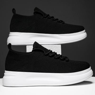 2025 New Summer Leisure Sports Running Shoes Trendy Fashion Fly-woven Mesh Men's and Women's Foot Socks Shoes