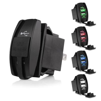 5V 3,1 A Universal Auto Ladegerät Wasserdicht Dual USB Ports Auto Adapter Staubdicht Telefon Ladegerät Für Iphone Xiaomi redmi Samsung