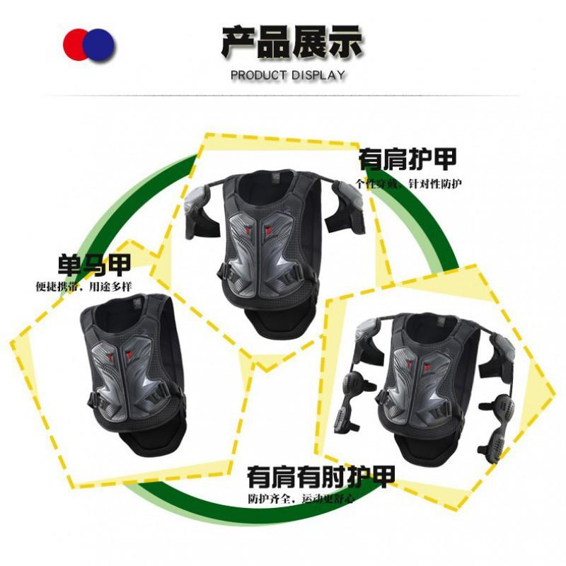 Adult Motorcycle Armor Riding Gear Set Off-Road ATV Dirt Bike Protection With Knee Elbow Shoulder Pads Black