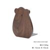 Book Organizer Walnut L-shaped Desk Organizer Animal Shape Cartoon Bear Wood Bookend  Desktop Decor