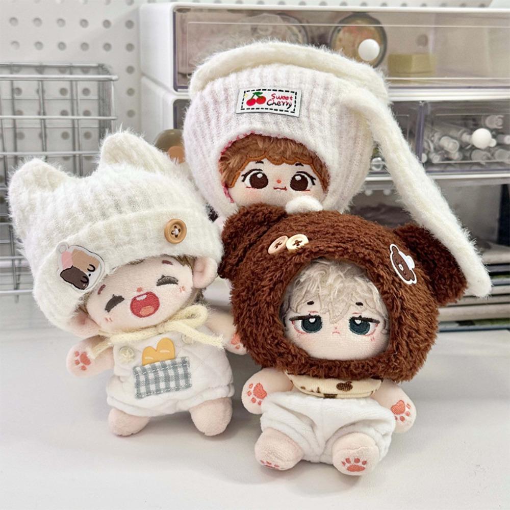 Rabbit Ears Cotton Doll Clothes Bread Clothes Outfit Accessories Fashion Doll Hat  10cm Doll