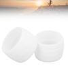 Bike Silicone Elastic Strap Fixing Ring Tape Plug Bike Handlebar Fixing Belt Ring SleeveWhite