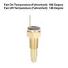 X AUTOHAUX Car Radiator Engine Cooling Fan Universal Temperature Sensor Switch 3mm NPT 160 Degree On 145 Degree Off
