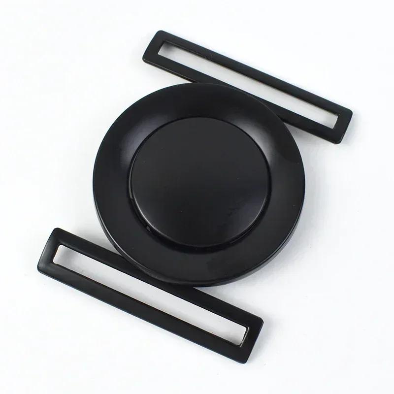 1/2/4/5Pcs Meetee 50mm Metal Belt Buckles Decor Button for Windbreaker Coat Down Jacket Sewing Clasp Buttons Clothes Accessory