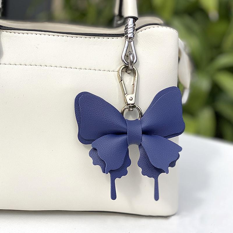 

1шт мультяшный кулон креативный кожаный новый бабочка шарм оригинальный бабочка кожаный кулон сумка персонализированный разноцветный