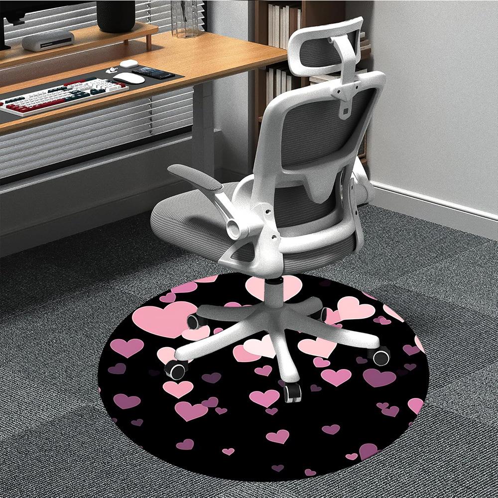 

1pc Heart Love Carpet for Office, Non-slip, Soft and Durable Office Rug, Perfect for Office yy260128086 80cm by 80cm