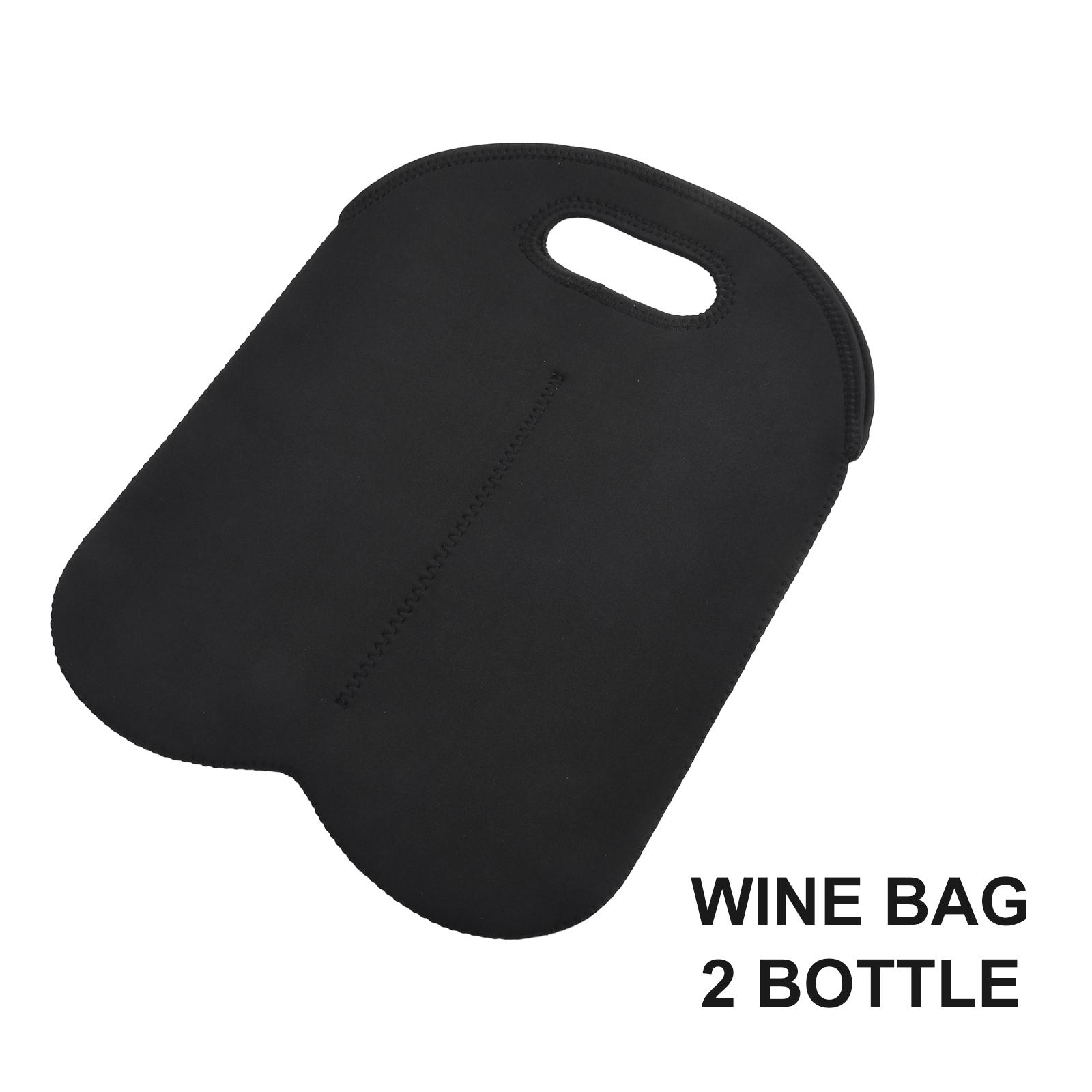 Bag Wine Bottle Bags Cooler Wine Bags Black Carry Cooler Tote Carrier 2 Bottle Contents Cool Dry Insulated Neoprene China Mainland 1290₽