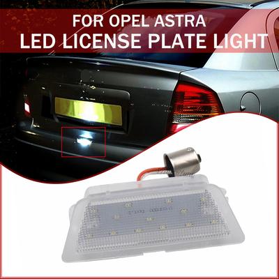 1PC For Opel Astra G 1998 1999 2000 2001 2002 2003 2004 Vauxhall Astra G MK4 White Car LED Number License Plate Light Lamp