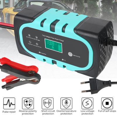 Full Automatic Pulse Repair Quick Charge 12V 10A For Motorcycle Wet Dry Lead Acid Battery Auto Accessories Smart Car Battery Charger