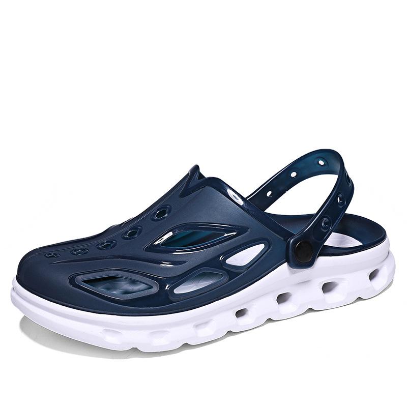 Foreign Trade Summer Home Wear Casual Simple Hole Shoes Non-slip Wear-resistant Thick-soled Slippers Seaside Beach Shoes