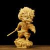 Bukszpan Ręcznie rzeźbiona statua Sun Wukong Cartoon Kreatywne rzeźbienie w drewnie Rękodzieło Kolekcja Prezenty