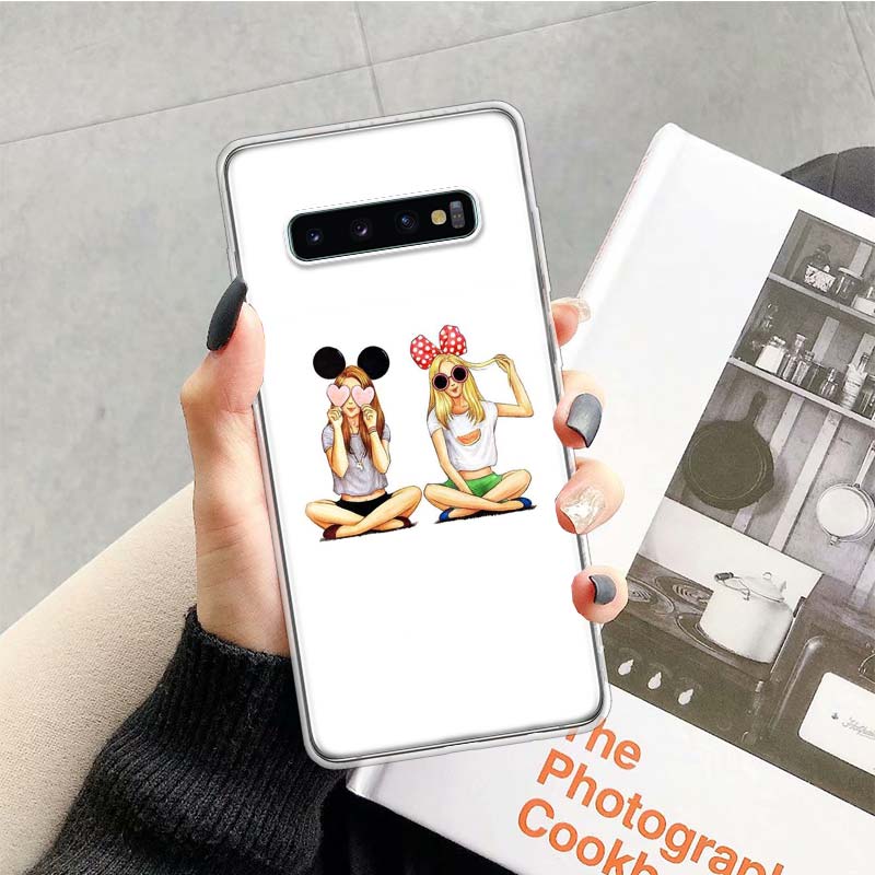 Best Friends BFF Matching Phone Case for Samsung Galaxy A52 A51 A50S A12 A22 A32 A72 A10S A30S A31 A71 Note 20 Ultra 10 Plus S10