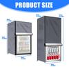 Waterproof Upright Freezer Lid with Zipper Dustproof Refrigerator Cover With Enhanced Durability For Outdoor Use