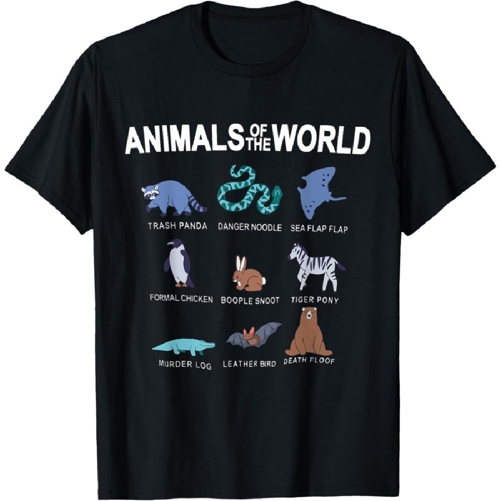 

Animal of the world trash panda danger noodle sea flap flap T-Shirt S