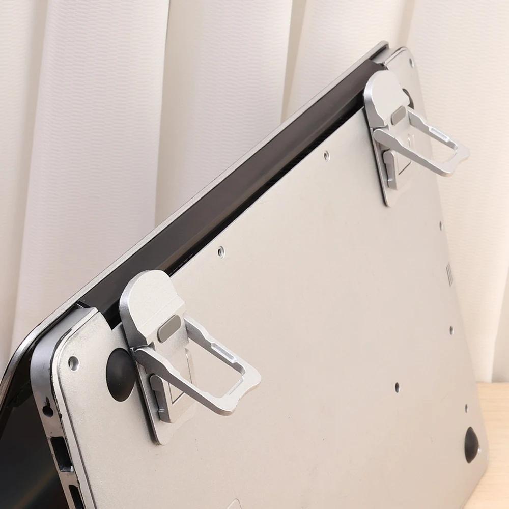 2Pcs/Set Adjustable Folding Laptop Stand Mini Legs Ultra-thin Portable Support for Macbook Notebook Cooling Holder Feet Invisible Bracket