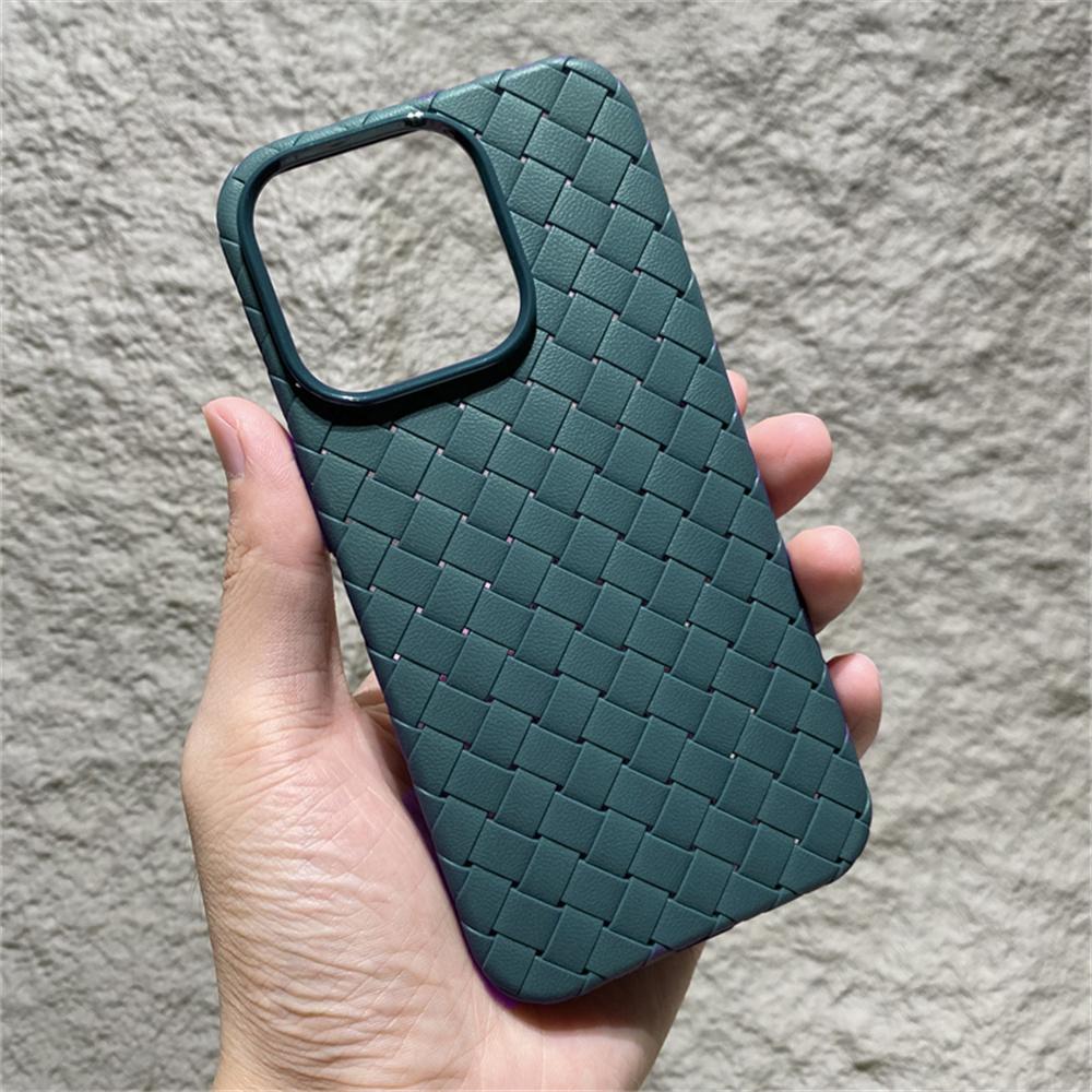 BV Woven Heat Dissipation Soft Silicon Shockproof Case For iPhone 16 15 14 13 12 11 Pro Max Plus Mini XR X XS 7 8 Bumper Cover