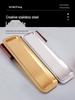 Korean Style Stainless Steel Rectangular Gold Tray for Sushi & BBQ