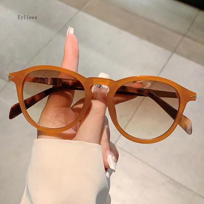 Lunettes de soleil rondes vintage Tendance Luxe Dégradé Lunettes d'extérieur pour hommes et femmes Mode Designer Lunettes UV400