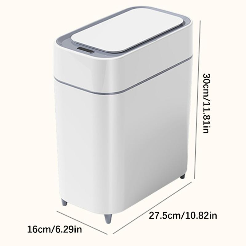 Automatic Lid Wastebasket With Odor Proof Cover For Kitchen Bathroom Use HX6C