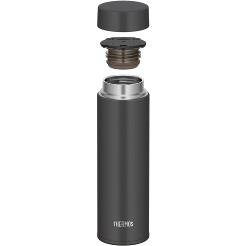 Thermos Vacuum Insulated Portable Mug, 480ml, Smoke Black, with Integrated Spout and Gasket, Dishwasher Safe. Easy to clean, every part is dishwasher