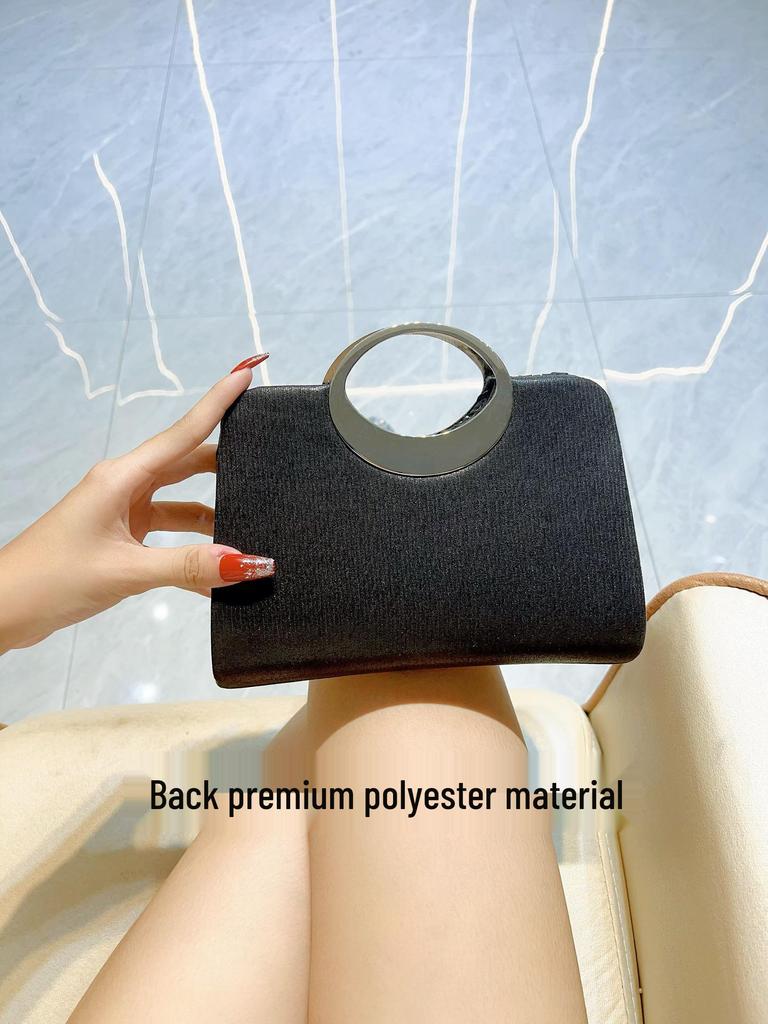 Elegant Pleated Leather Evening Handbag for Weddings and Parties