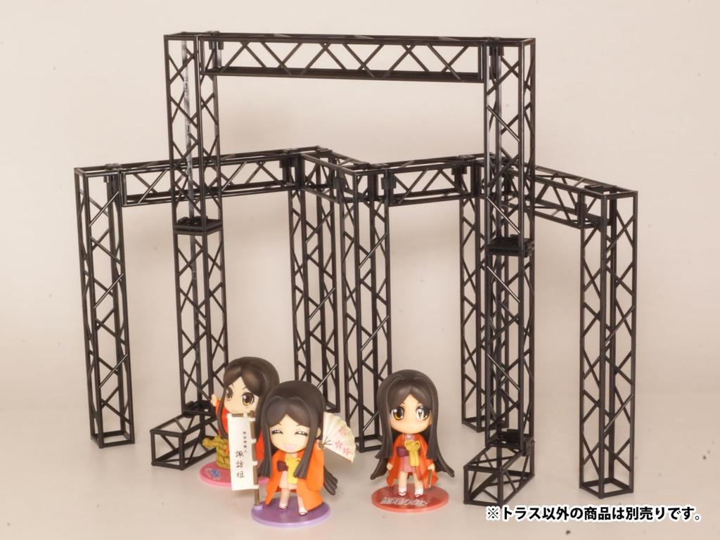PM Office A Plastic Accessory 01 Truss Black Plastic Model MS085 (Square) Ver. (Scenery)