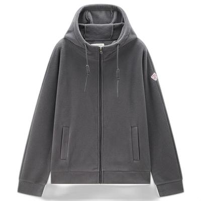 Women's Loose Fit Fleece Lined Hooded Zipper Jacket