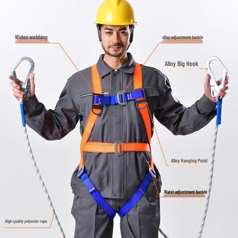 BOSMA Five-Point Safety Harness with Lanyard