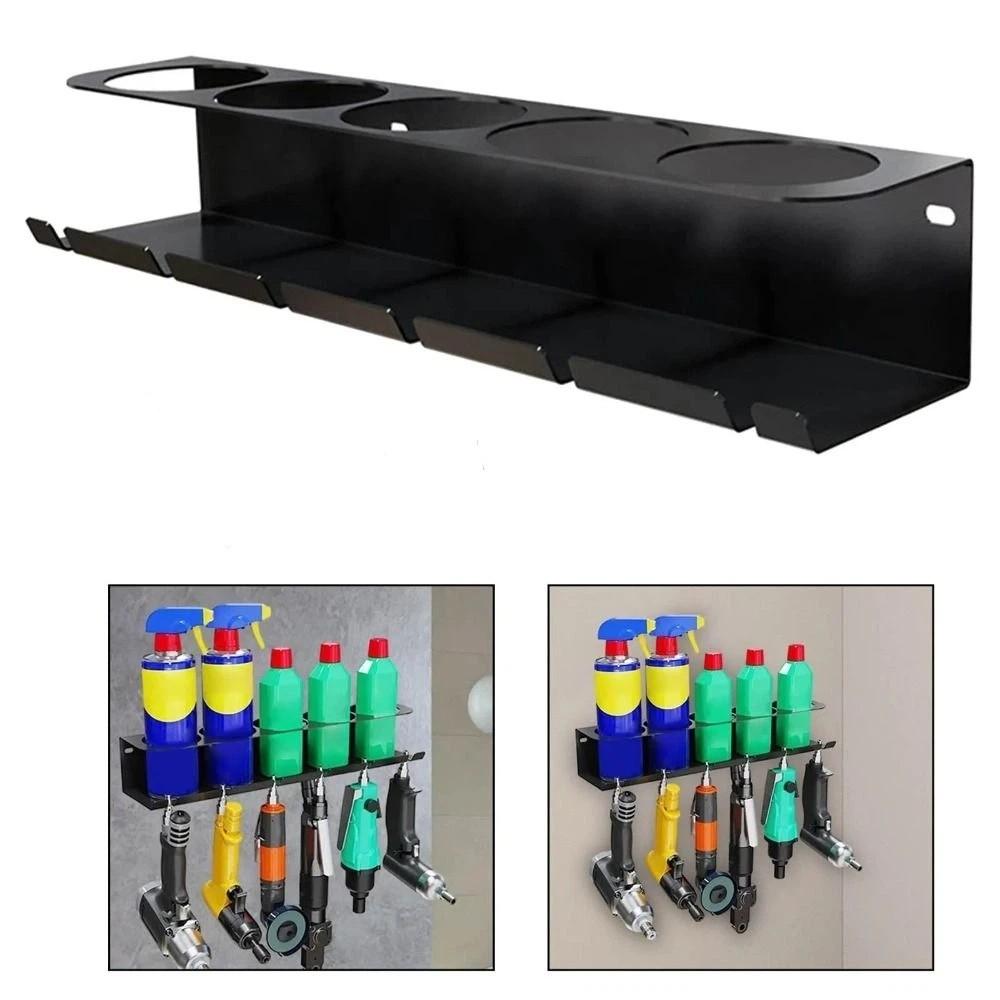 Stable Structure Wall Mounted Aerosol Can Holder Wall Hanging Spray Bottle Organizer Workshop