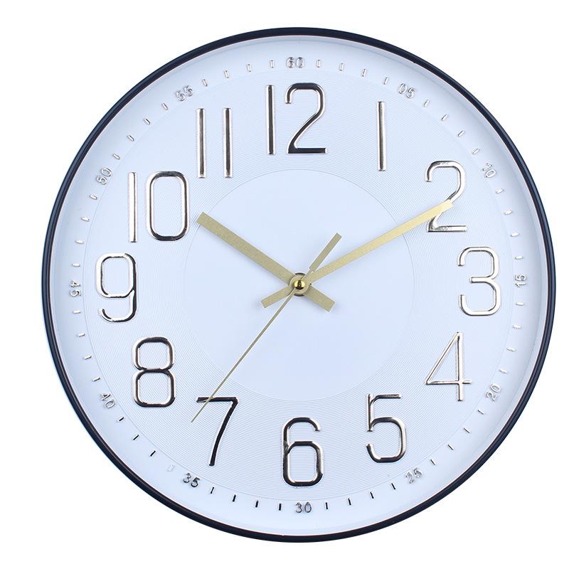 Simple and Versatile Electronic Wall Clock, Personalized and Creative Font, Clear and Silent Clock, Accurate 12-inch Quartz Clock
