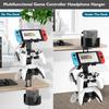 Suporte de Controle 3 Níveis, Suporte Universal para Fones de Ouvido para Mesa, Compatível com Xbox PS5 PS4 Nintendo Switch, Suporte para Headset, Organizador de Controles