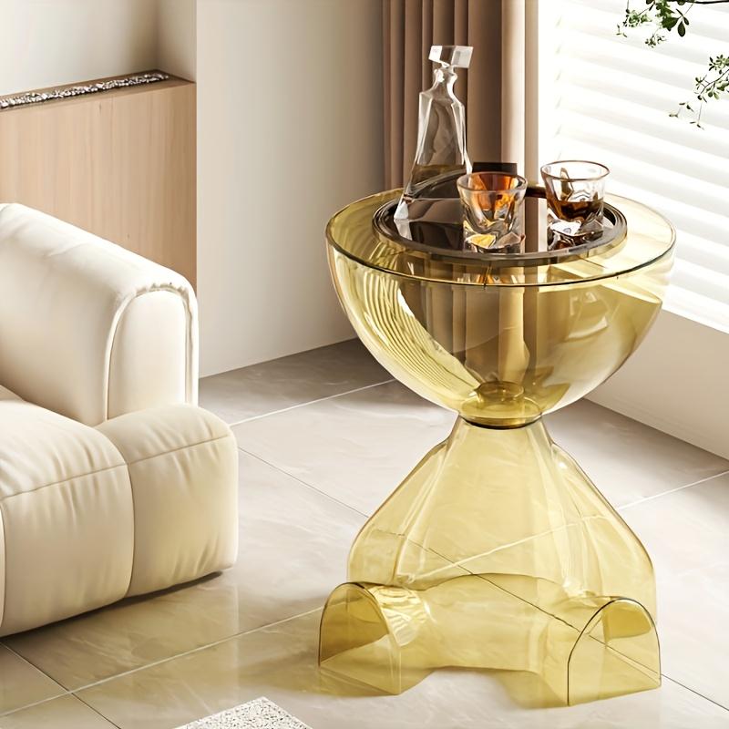 Tavolino da caffè in acrilico Tavolino da divano Tavolino da comodino Tavolino da caffè trasparente creativo per soggiorno Accessori per la casa Decorazioni per la casa