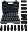 Impact Sockets 1/2'' 10-32mm 16-Piece Socket Set