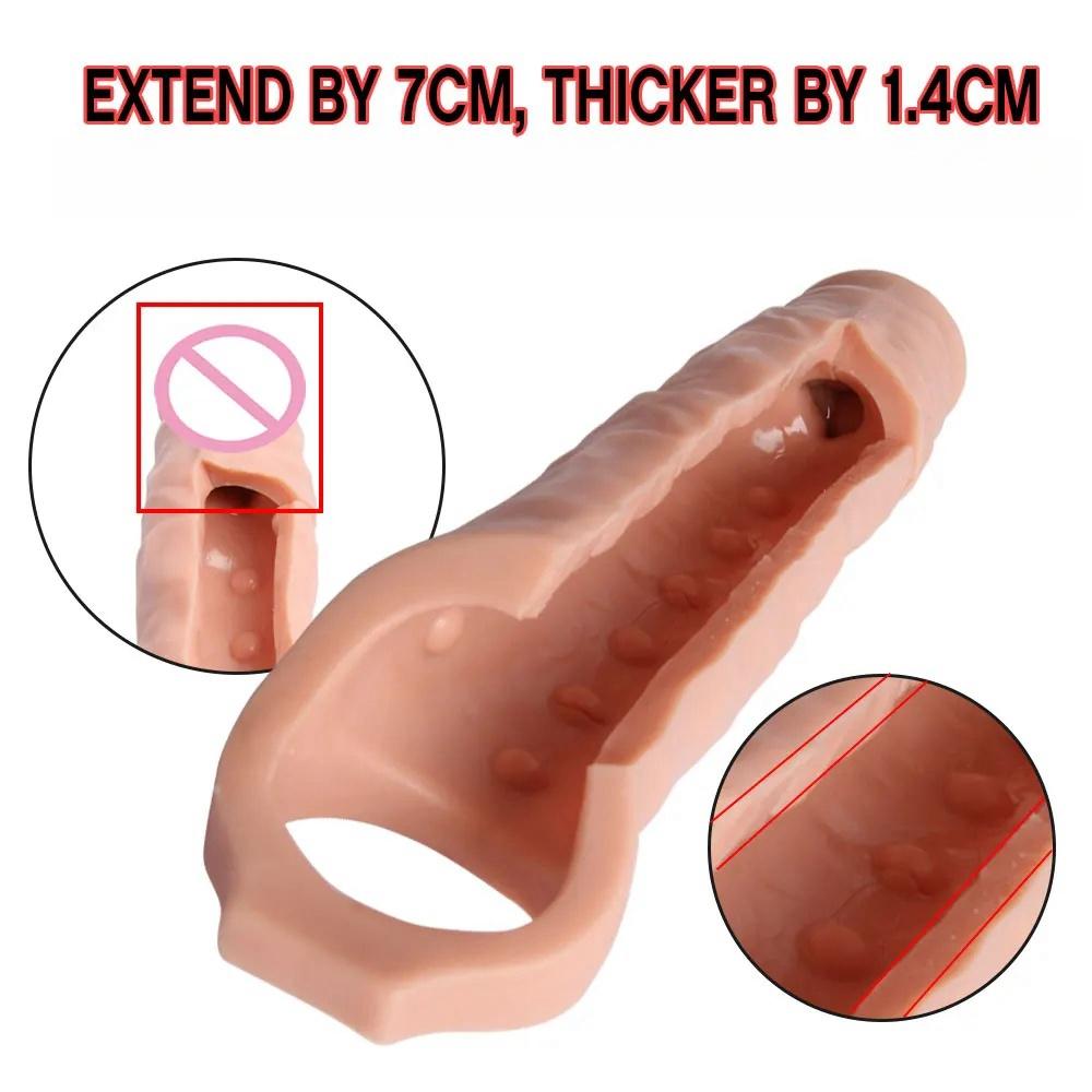 XXL 28cm Penishülle für Männer Penisvergrößerung Produkt Extender Hülle Silikon Sex Werkzeug Spielzeug Capa Peniana Dildo Hombre Funda Big Pene