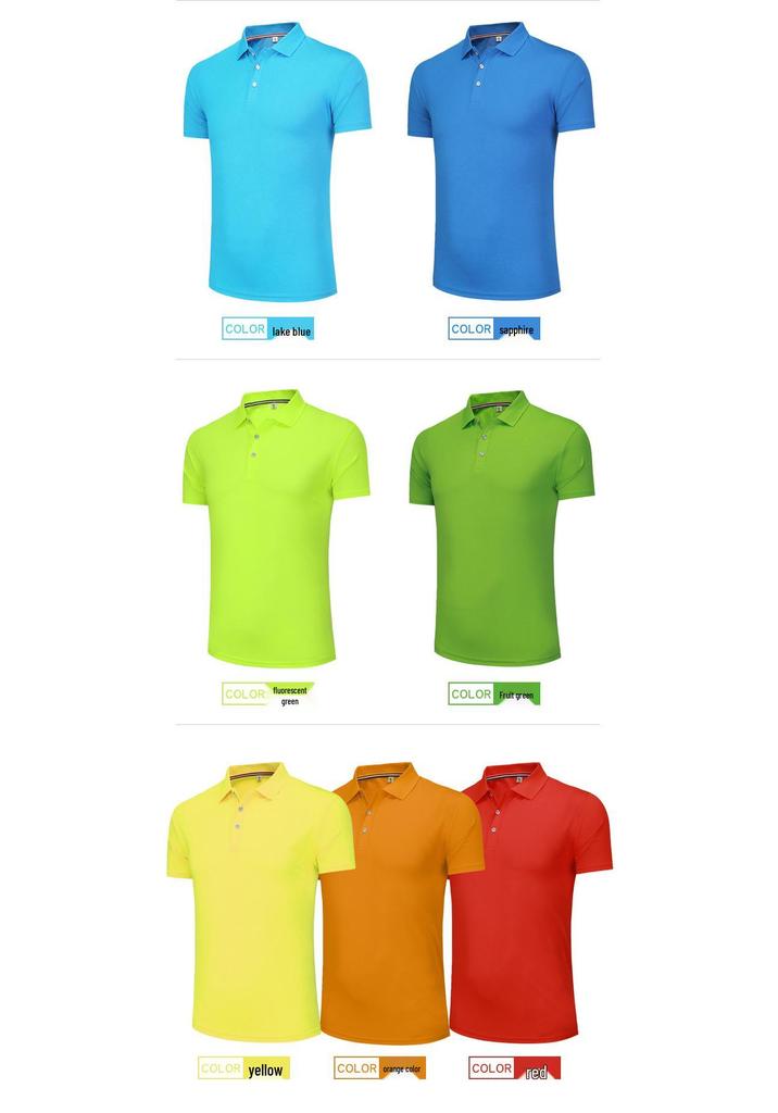 Sports Quick-Dry Short-Sleeve Polo for Coach and Group Uniforms