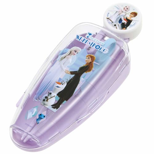Skater Children's Training Chopsticks, Practice Chopsticks, 14cm, Disney Frozen, Special Case Included, Ages 2-7, Right Hand, Easy-to-Pick Square Chop