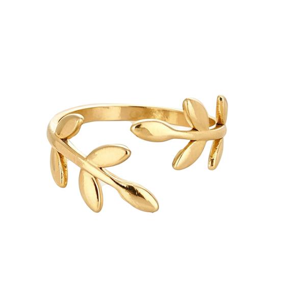 Thumb Ring Vine Shape Adjustable Opening Design Finger Ring Titanium Steel Finger Band Versatile Jewelry Gift