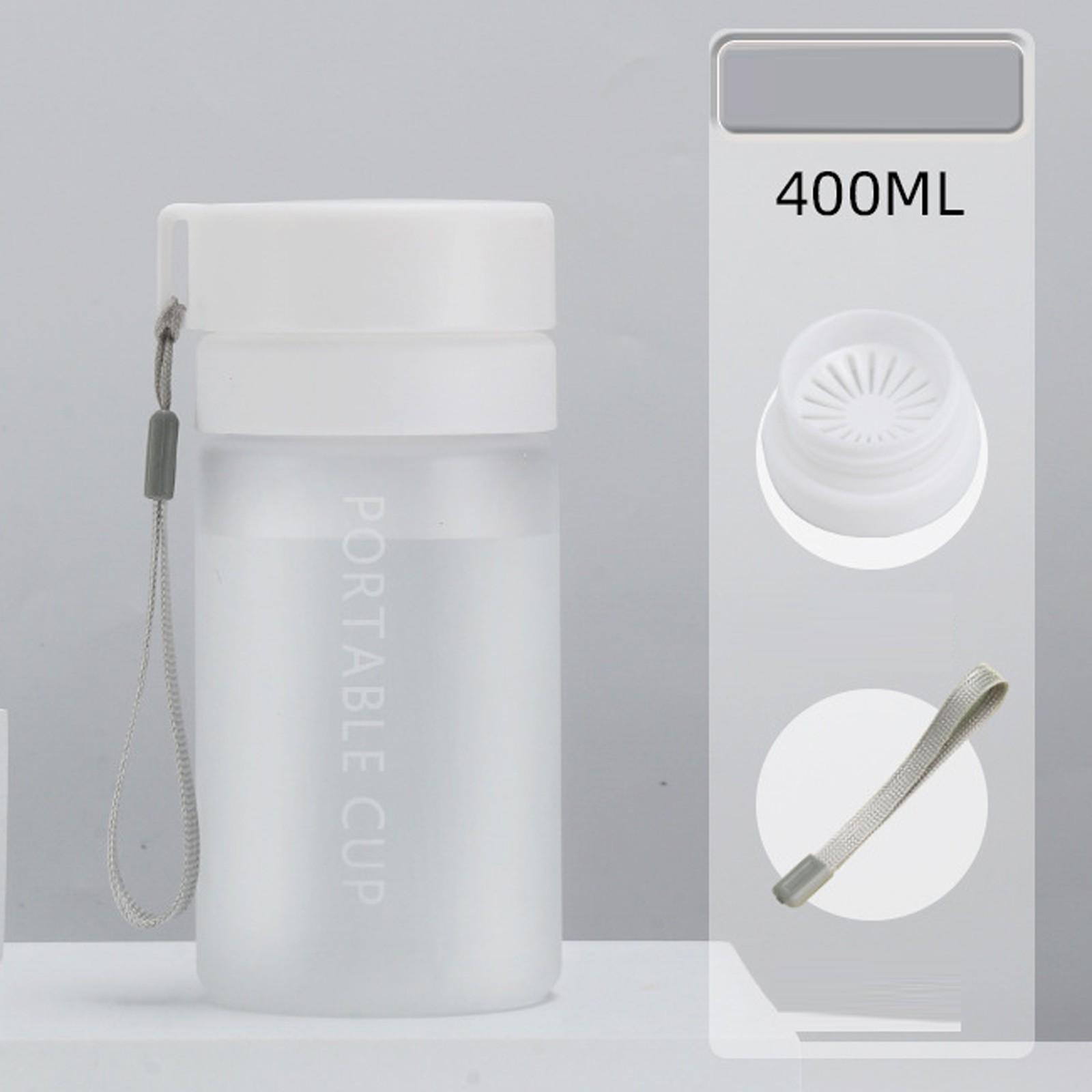 

Спортивная бутылка для воды на 400 мл, портативная чашка большой емкости, летний кувшин для ледяной воды One Size белый