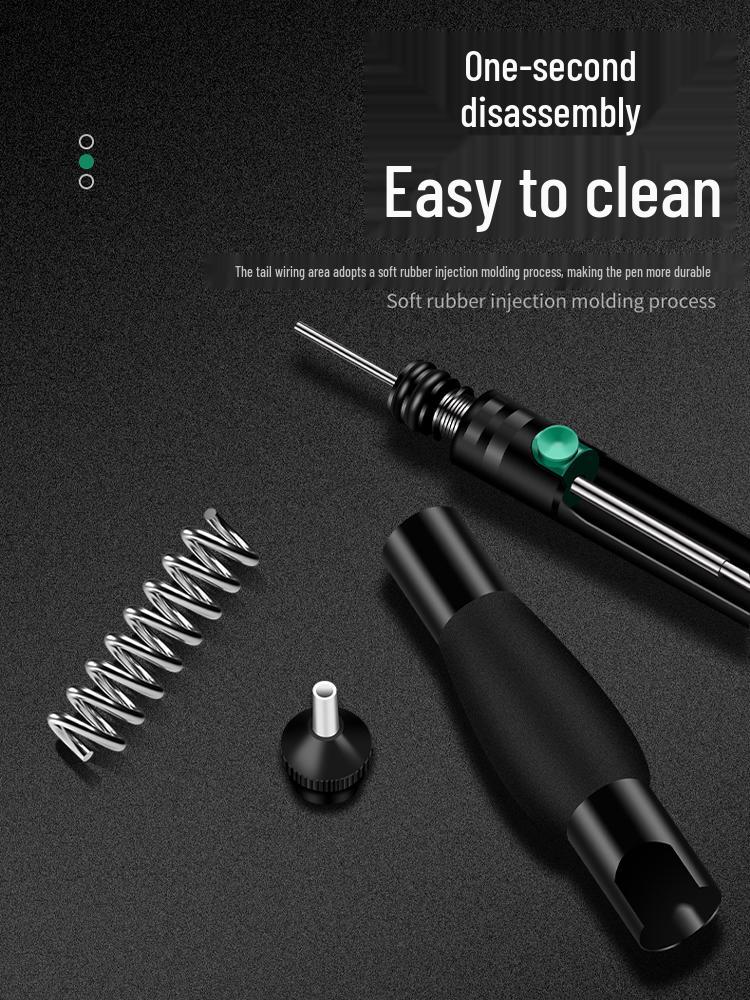 Automatic Rebound Solder Sucker: Manual Vacuum Tin Pump with Strong Suction for Desoldering