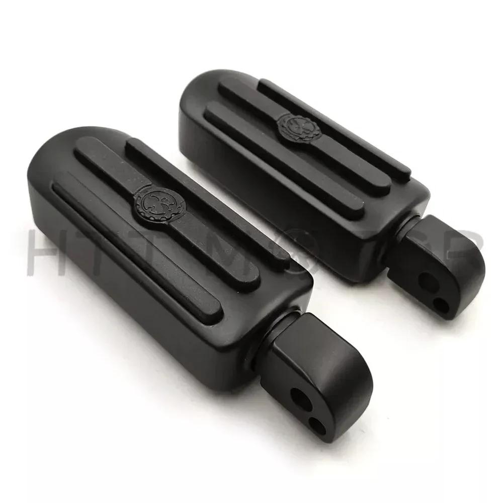 Motorcycle Accessories Gear Skull Footpegs For Passenger 2018-later Softail Fat Boy FLFB Fat Bob 2020-later LiveWire