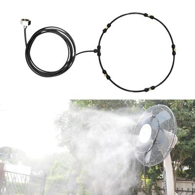 Kits de Névoa para Ventilador para Resfriamento ao Ar Livre, Mangueira, Bicos de Latão