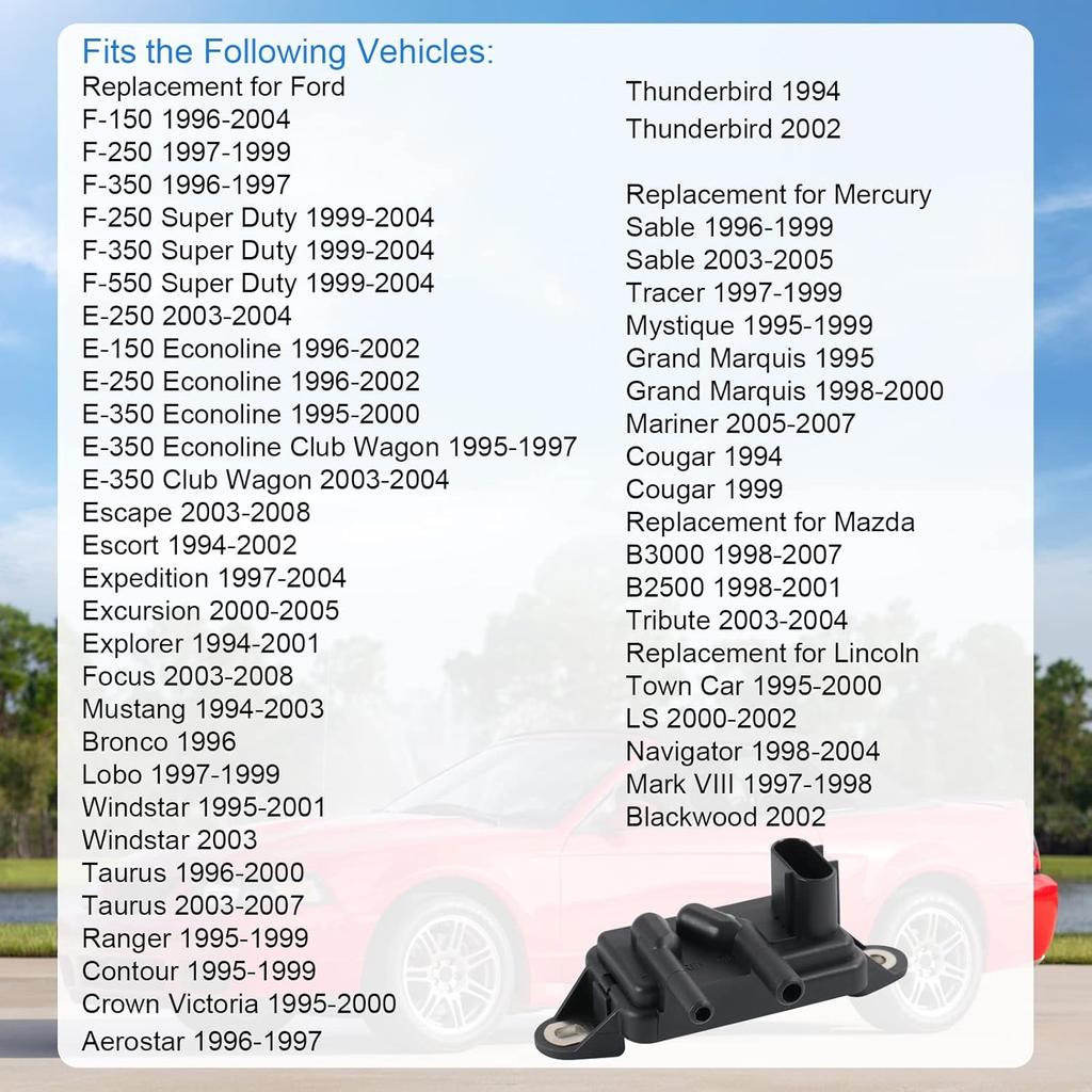 EGR Exhaust Gas Recirculation Pressure Feedback Sensor Replacement For Ford F-150 F-250 F-350 Ranger,Mercury Sable,Mazda B3000 B2500,Lincoln
