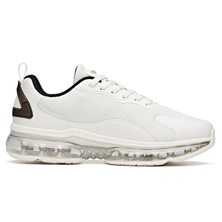 Anta Męskie buty do biegania low-top z poduszką powietrzną na całej długości, sneakersy biało-czarne 912125503-1