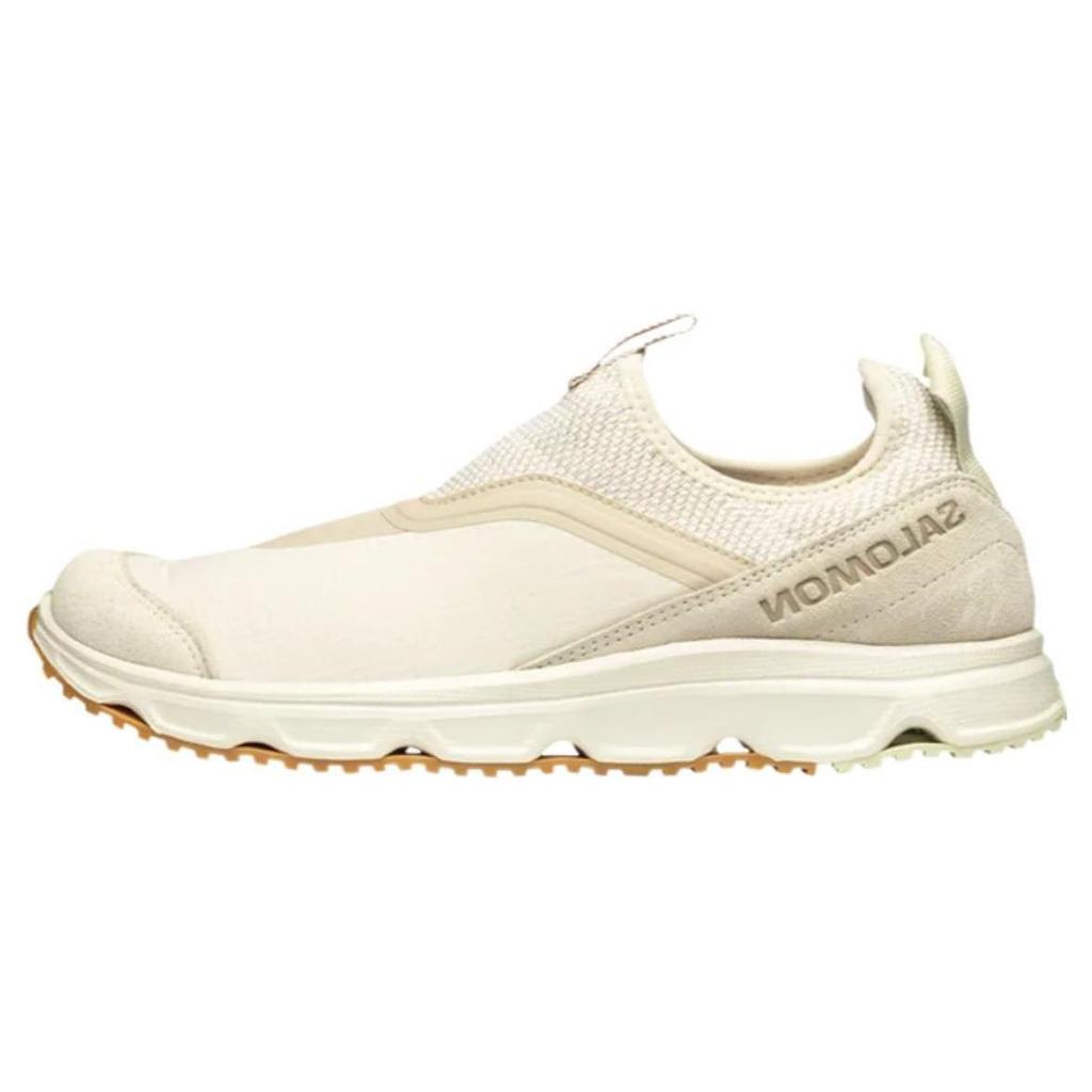 New SALOMON Shock Absorbers Slip Resistant Low Top Running Shoes Unisex Beige 472826