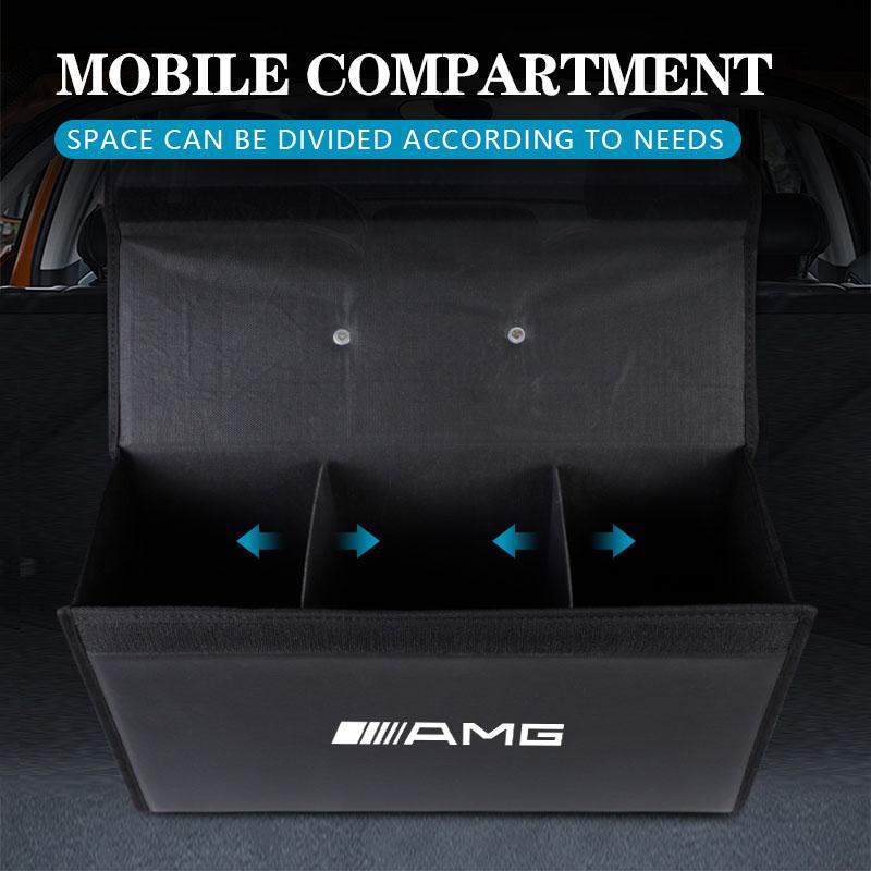 Car Organizer Storage Box Collapsible Camping Box Accessories Car Hub Cap For Mercedes Benz AMG W214 W205 W204 W206 W213 W212 W2