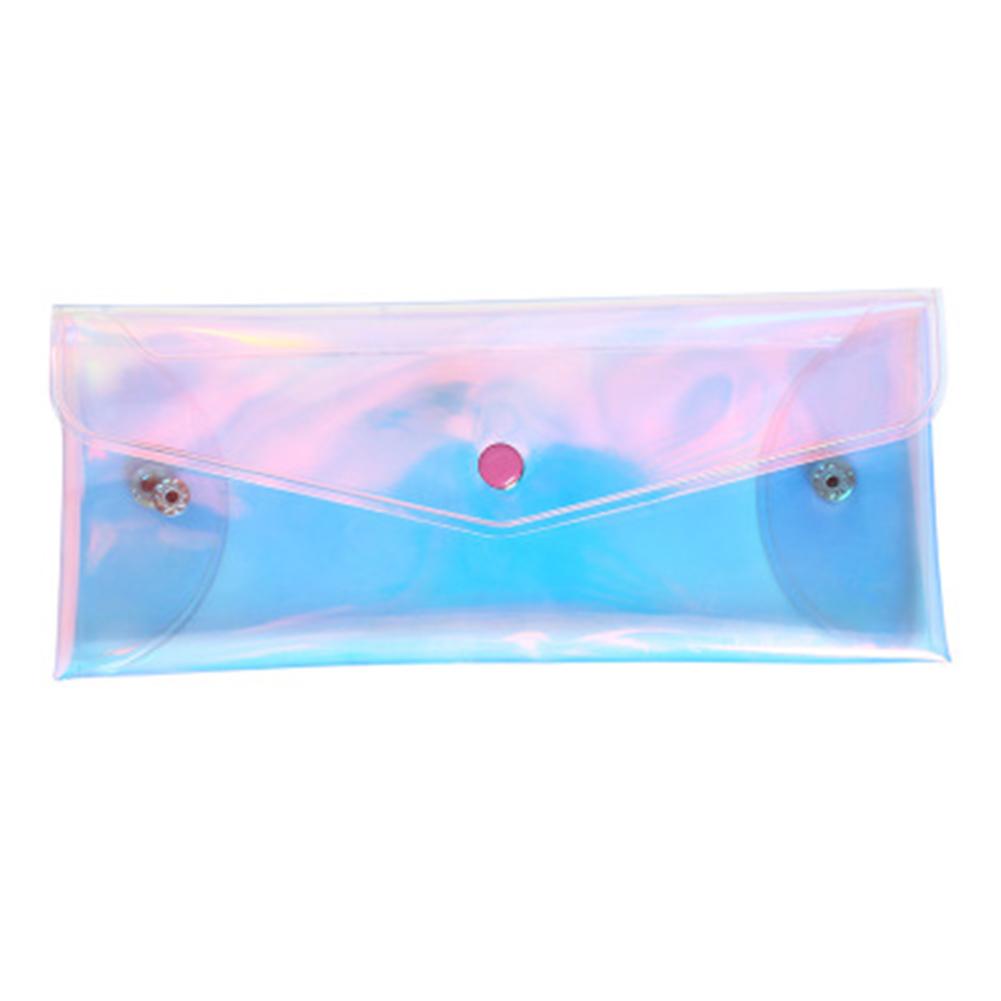 Laser Pouch Makeup Bag Pencil Case 3 Sizes Waterproof PVC Cosmetic Organizer Stationery Storage Bag